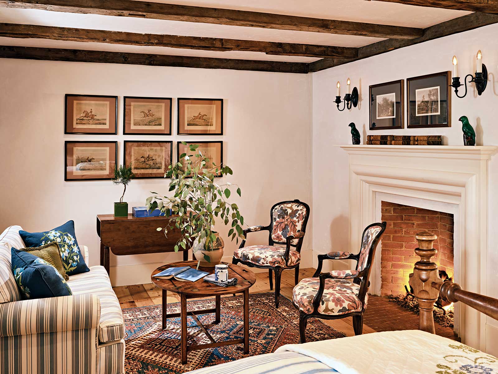 Photo of the Blue Bedroom at Churchtown Dairy Guesthouse