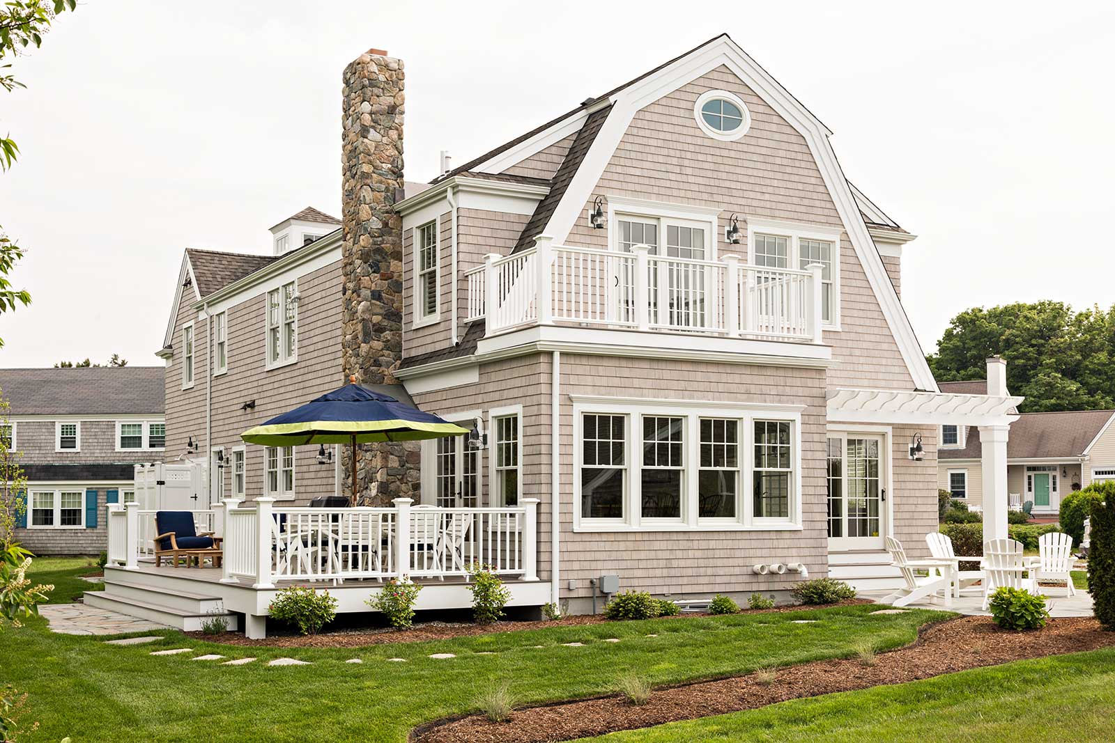 Interior Design for an Outdoor Living Areas in Dennis, MA - Cape Cod by The Red Shutters