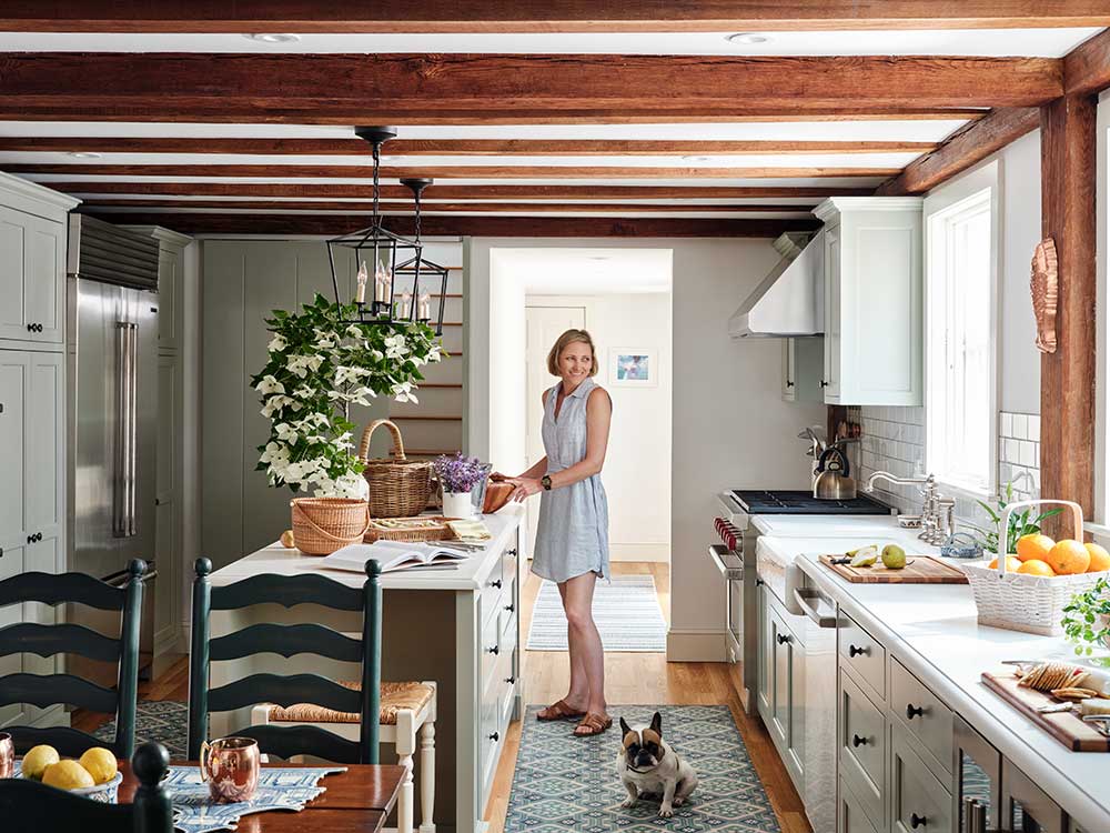 Kitchen in a Martha’s Vineyard Interior Design Project by The Red Shutters