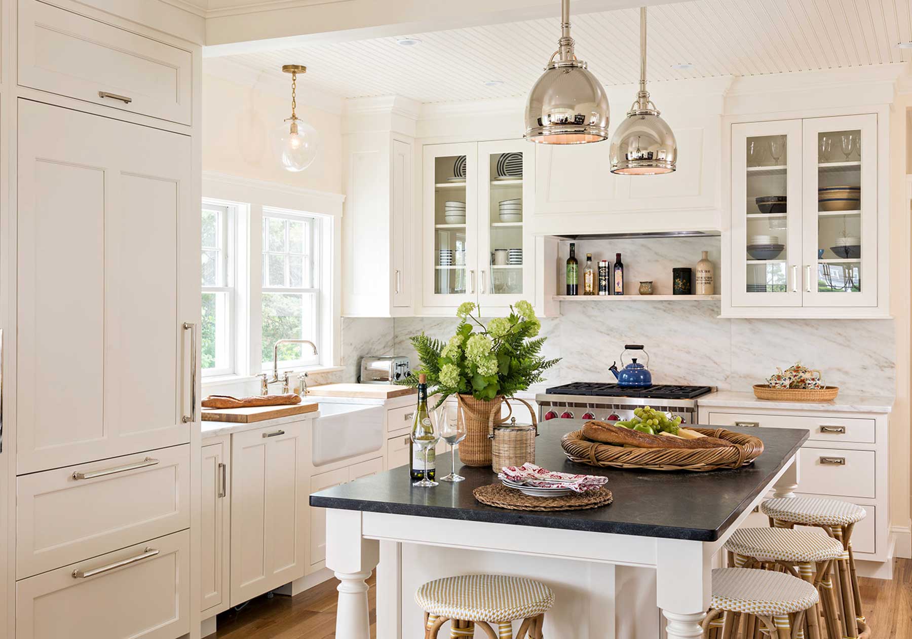 Kitchen Design in a New England Home by The Red Shutters