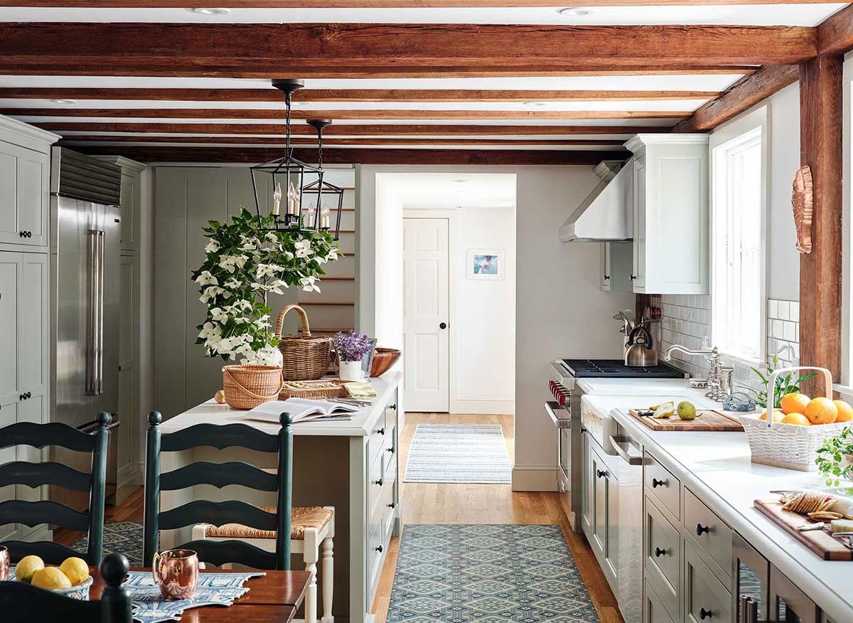 Kitchen Design in a New England Home by The Red Shutters