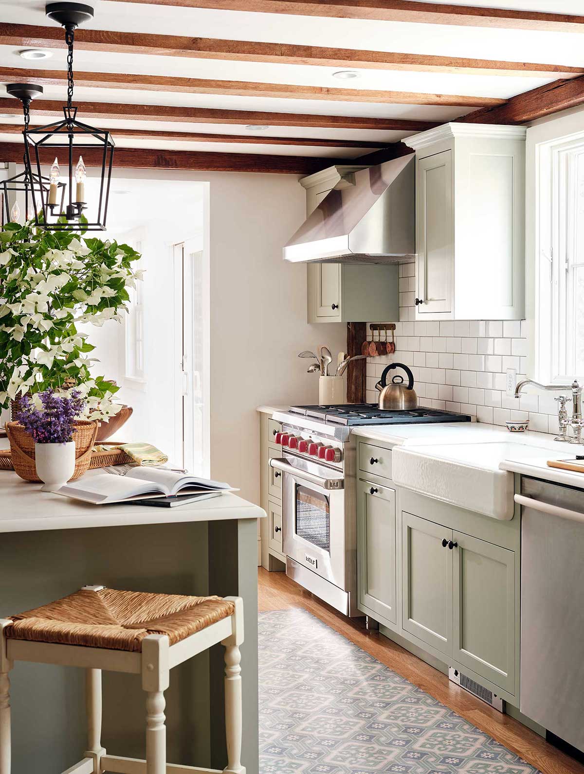 Kitchen Design in a New England Home by The Red Shutters