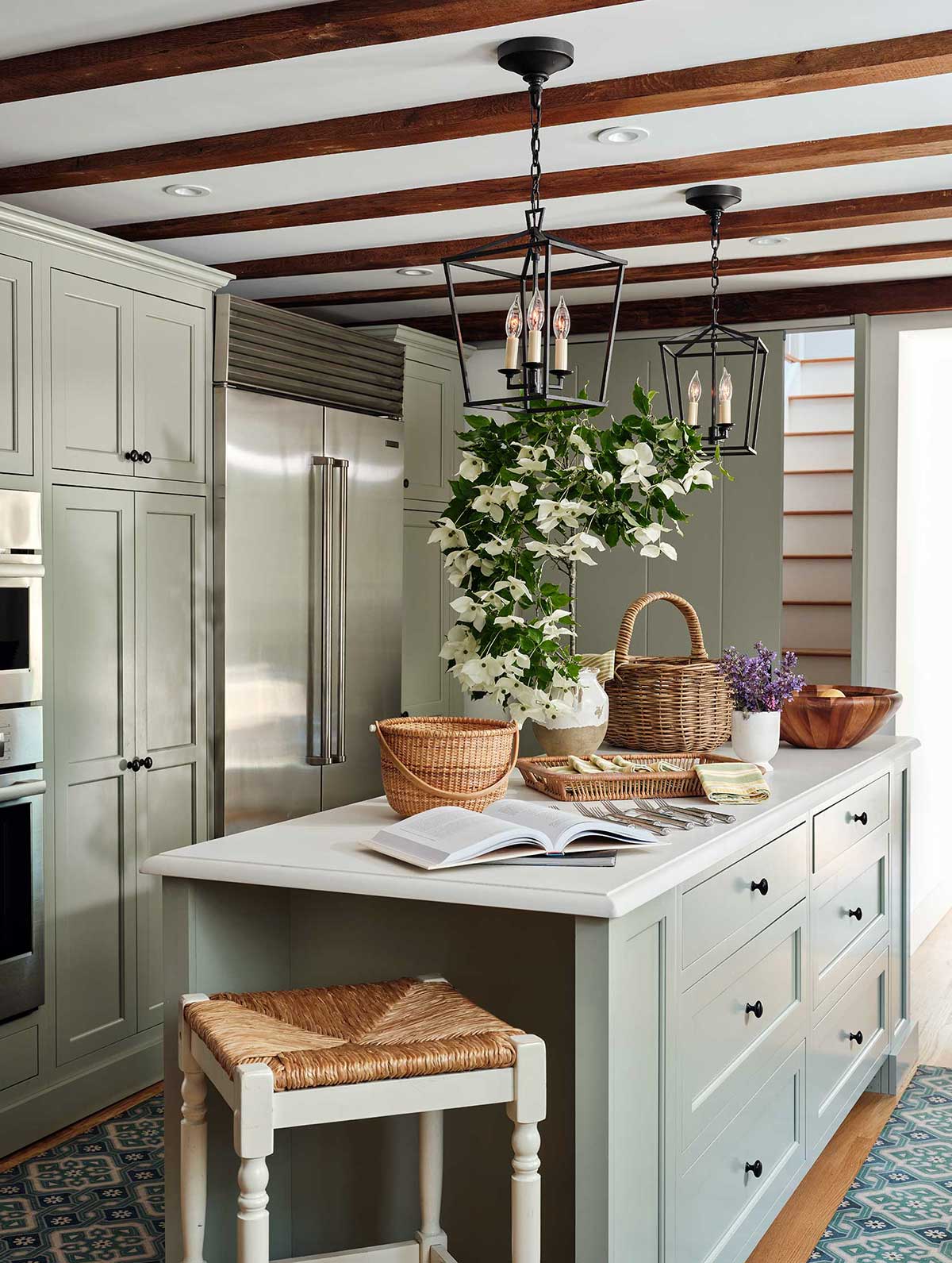 Kitchen Design in a New England Home by The Red Shutters