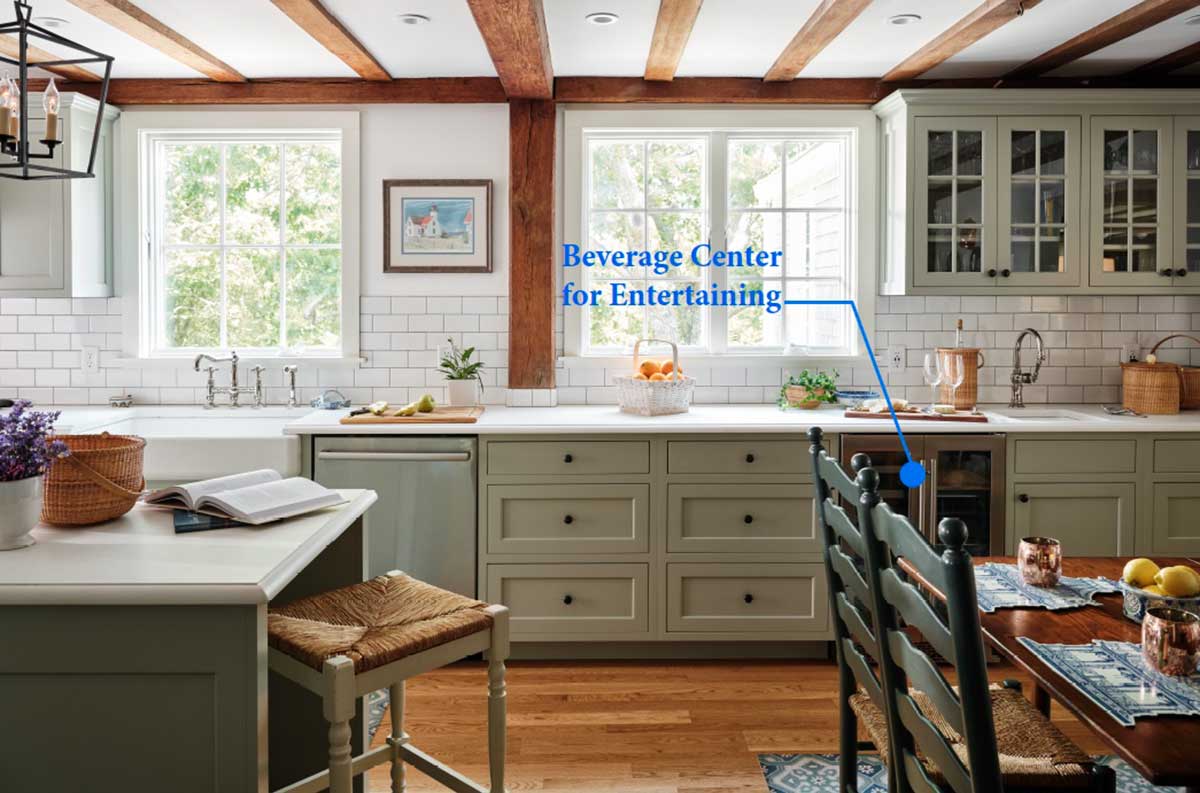 Kitchen Design in a New England Home by The Red Shutters
