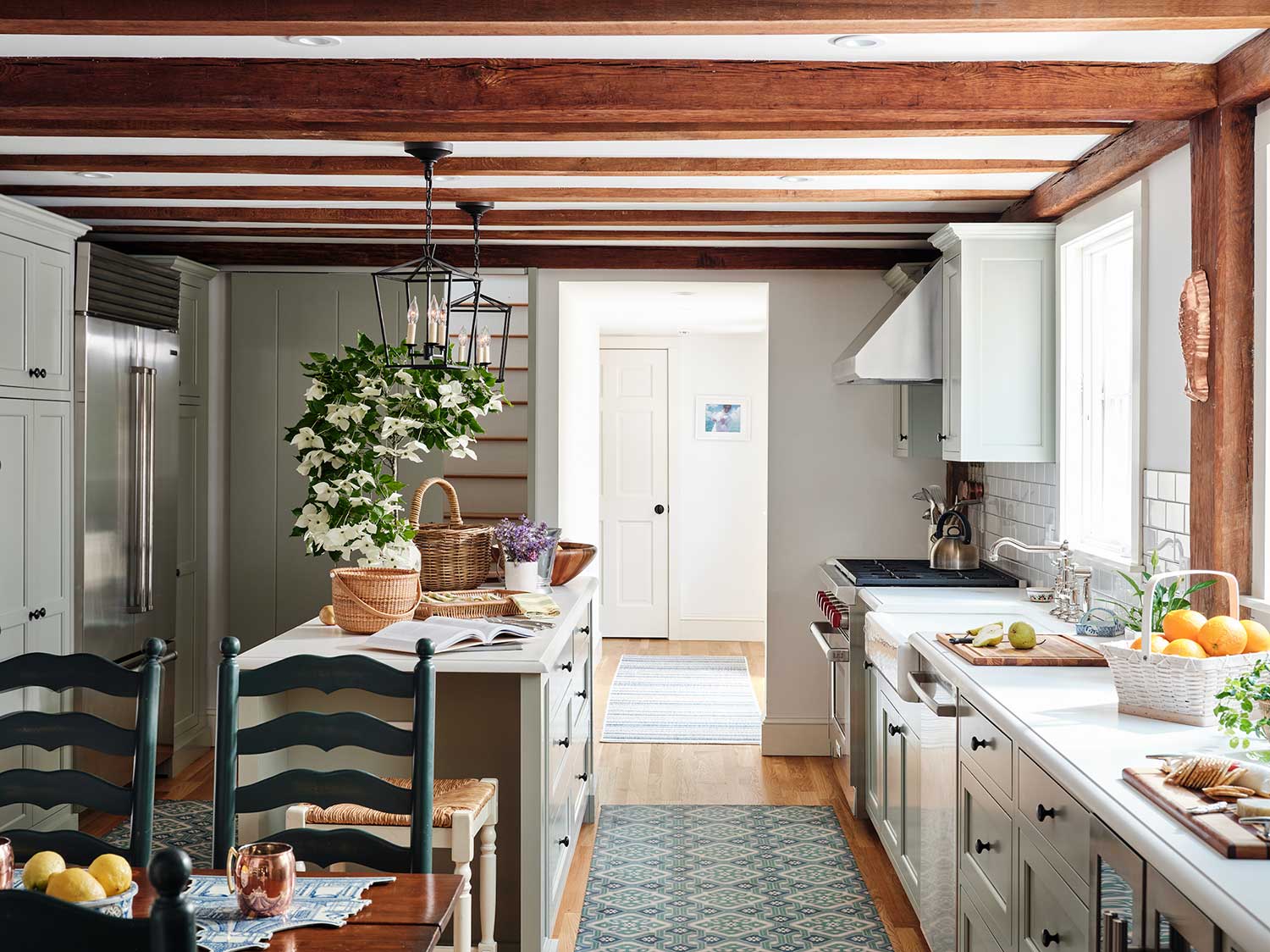 Kitchen in a New England Home Designed by The Red Shutters