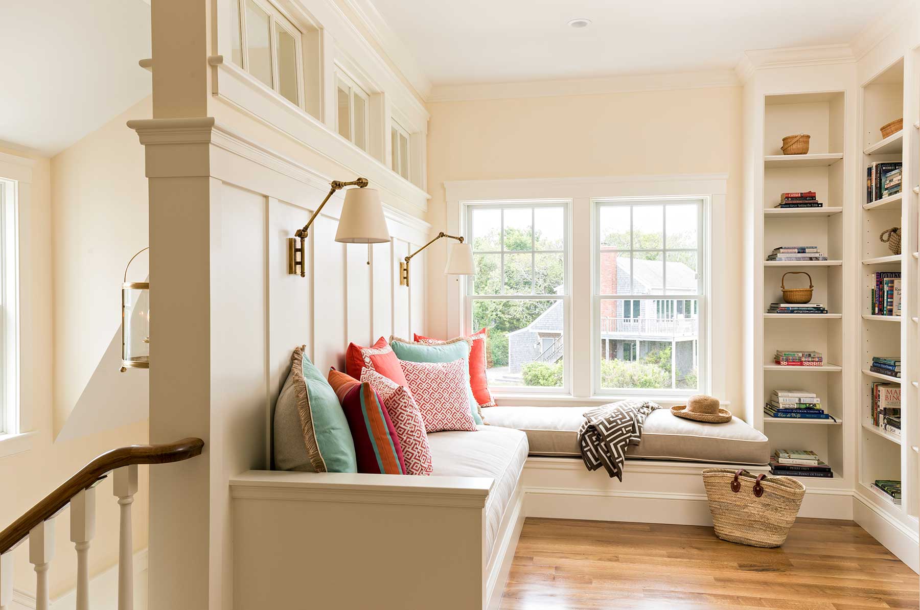 Sitting Area in a New England Home Designed by The Red Shutters