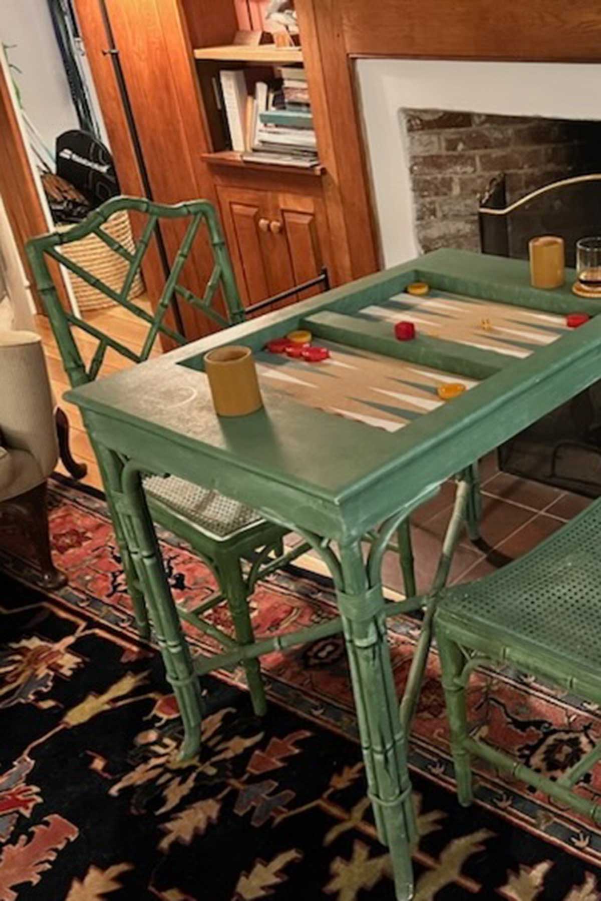 Green-Painted-Gaming-Table
