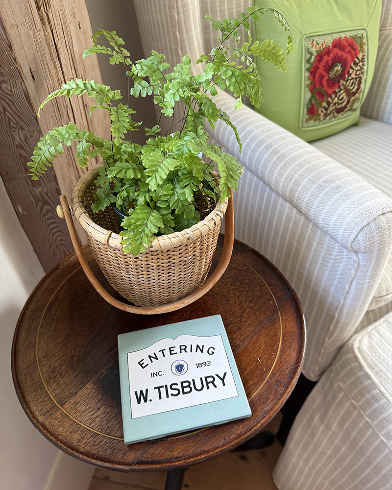 Nantucket Basket Being Used as Planter