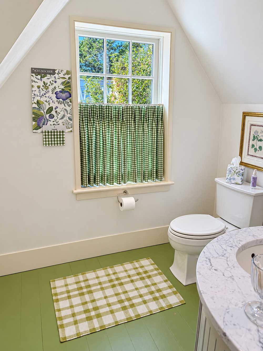 Choosing Wallpaper for Sister Bathrooms on Martha’s Vineyard