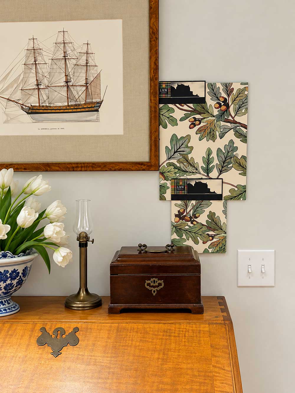 Choosing Wallpaper for a Downstairs Hallway on Martha’s Vineyard